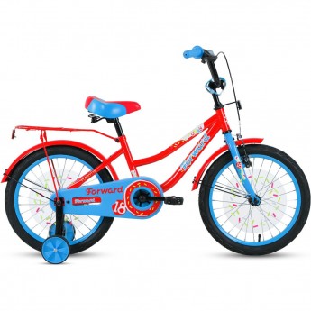 Велосипед FORWARD FUNKY 18, 2020-2021, красный/голубой
