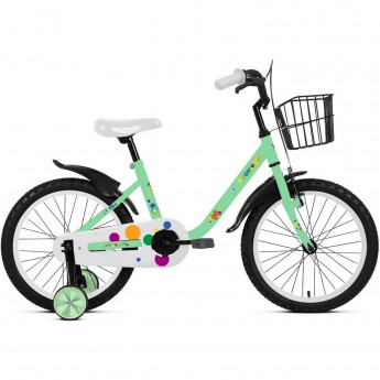 Велосипед FORWARD METEOR 16" (1 ск.) 2023, мятный Велосипед FORWARD METEOR 16" (1 ск.) 2023, мятный